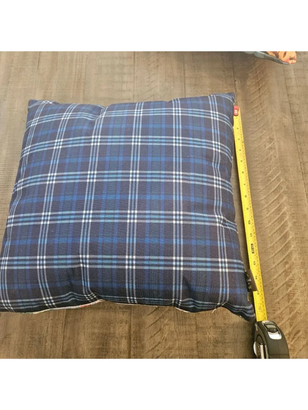 Briarwood Lane Cardinal Themed Reversible Throw Pillow With Plaid Back Design